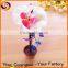 Plastic flower pot plant ball pen