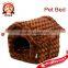 New warm soft small pet dog cat bed house indoor Cozy puppy mat pad nest