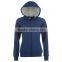 girls plain navy blue flat lock seam girls hoody