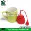 2015 FDA LFGB Approved Stainless Steel Silicone Tea Infuser, tea container food safe