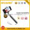 wired aluminum selfie stick with cable for mobile phone camera