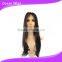 human hair wig, 20", straight, natural color