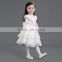 Wholesale winter lace puffy princess baby girl kids clothes 4-12Y
