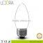 230V 360 degree Ra90 E27 Dimmable Filament candle led lamp, wholesale candle led