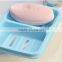 Q080 waterproof soap box double lattice PP soap box wholesale