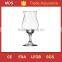 Print fluted pilsner cognac tulip shaped beer glass with stem