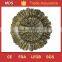 Glass pewter round reef banquet charger plate