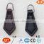 customized fashion design auto lock leather zipper puller