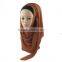 elegant style sheer chiffon lurex muslin long hijab scarf