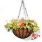 metal wall flower hanging baskets