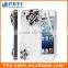 Set Screen Protector And Case For Iphone 5 , Hard Plastic Diamond Flower Beautiful Mobile Phone Back Cover