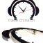 Black Acrylic Wall Clock With Diffterent Shape