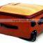 2016 Oil Leather Travel Compass Luggage Trolley Bag