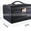 high grade pu black wholesale make up case