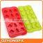 Popular new design fashion christmas tree silicone cup cake mold made in china