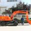 DLS865-9A 6ton mini wheel excavator with KYB pilot pump manufacture in china