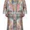 Woven print kimono style jackets