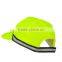 lime green adjustable hook and loop closure reflective cap for adult unisex