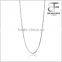 925 Sterling Silver Box Link Chain Necklace 0.65mm/0.8mm/1mm/1.5mm Width