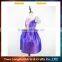 Latest fashion party dress for kids purple princess tutu dress