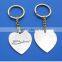 Custom Design Love Heart Metal Souvenir Keychains