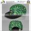 Small order high quality leaf print green custom 5 panel hats wholesale                        
                                                Quality Choice