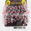pink AB black acryl beaded stretch easy combs magic hair comb