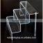 beautiful clear 3 tiers acrylic stair step display,acrylic toy display stand,acrylic toy display rack