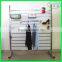 Detachable exhibition display rack used 4' x 4' slatwall panel
