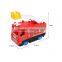 Funny plastic b o railway car with light and music