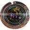  stock green plants pattern folding compact mirror purse hanger in bulk made in china
