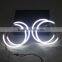 wholesale 131mm ccfl angel eyes light kits headlight for bmw e46 e39 e38 120SMD led halo rings kit