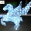 Running horse decoration light smart christmas horse light with high quality led solar horse light