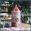 Creative home decoration ceramic craft tower storage jar