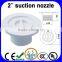 Swimming pool cleaning fitting, suction nozzle, cleaning interface