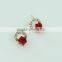 Crystal Fashional Hot Sale Beautiful Decorative Red Earring Wholesale J0701F01