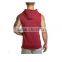 OEM Latest Design Zip Up Hoodies Custom Blank Man Sleeveless Hoodie