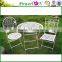 Cheap Price Antique Design Metal Vintage Outdoor Table For Garden Hops 3pc Round Table