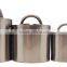 Cow bell in silver plated with leather strap attached