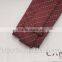 2016 latest design brick red striped microfiber necktie for man