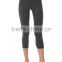 Custom Design Detail Crop Pants Fitness Capri Leggings