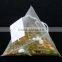 OEM Biodegradable Triangle Shaped Teabag Nylon Mesh Pyramid Tea Bags With String Pyramid Tea Bag