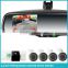 Car camera rear view mirror parking sensors system with auto dimming EC glass vehicle interior rear view mirror