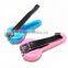 Carbon steel Nail clipper with Pink or Blue PP cover