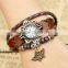 Leather Bracelet with watch Gift for Boy or girls