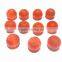 AAA Quality Chinese Orange Cats Eye Faceted Handmade Big Hole Round Ball Beads