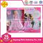 OEM&ODM plastic doll/dress-up dolls with beautiful make-up face/fashional dresses/bendable body