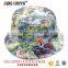 Digital printing high quality custom color cotton bucket hats