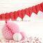 Red Paper Heart Garland HEART PAPER GARLAND BANNER BUNTING HANGING PARTY DECORATION TISSUE