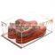 acrylic box display/acrylic box with hinged lid/acrylic shoe display